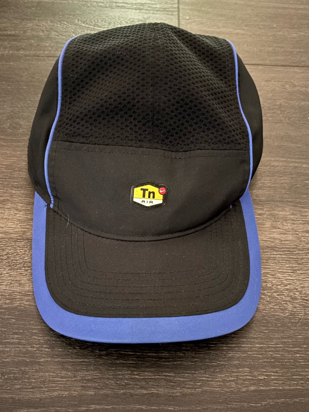 Nike Tn AIR DRI-FIT Cap Hat TAILWIND Black-Blue Mesh Reflective Y2K 90s